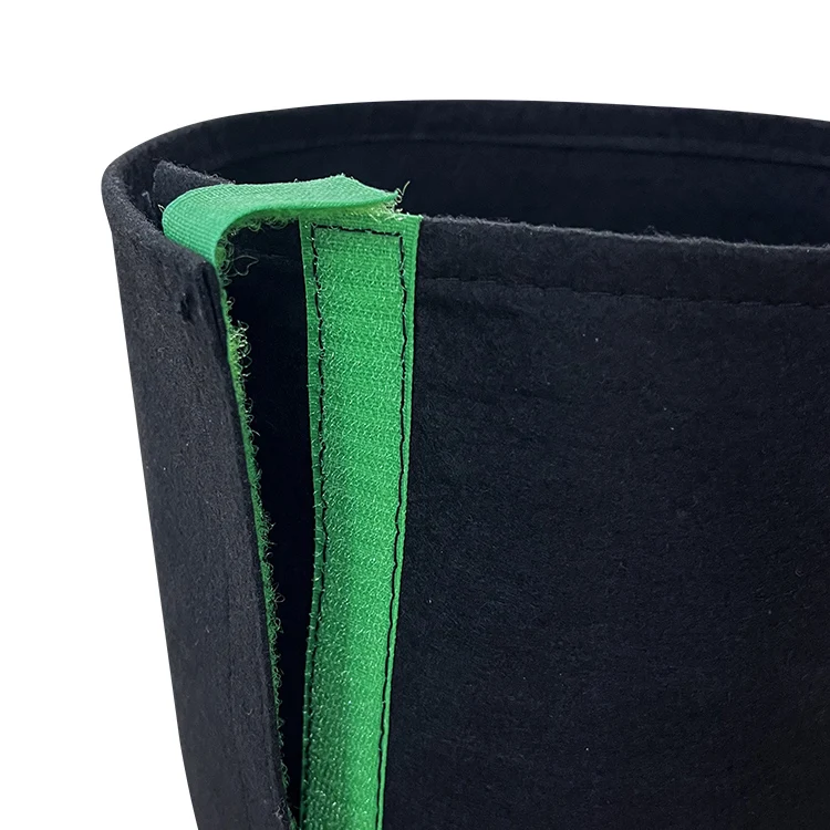 Felt fabric Non Woven Black Grow Bag Planter Potato Spud Tomato Growbag Plant Pot Velcroes Grow Bags for planting vegetables