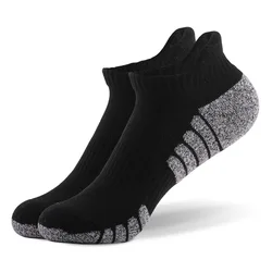 RTS Men Quality Cotton Terry Cushion Sports Socks Short Ankle Arch Support Socks Classic Athletic Moisture Wicking Sox