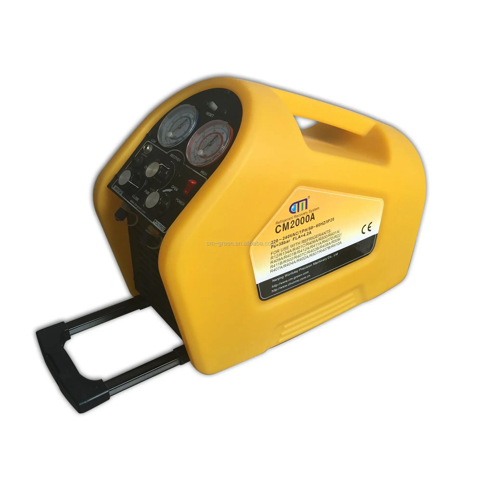 A/C Auto R134a R22 portable car air condition service machine refrigerant recovery recycling recharger machine