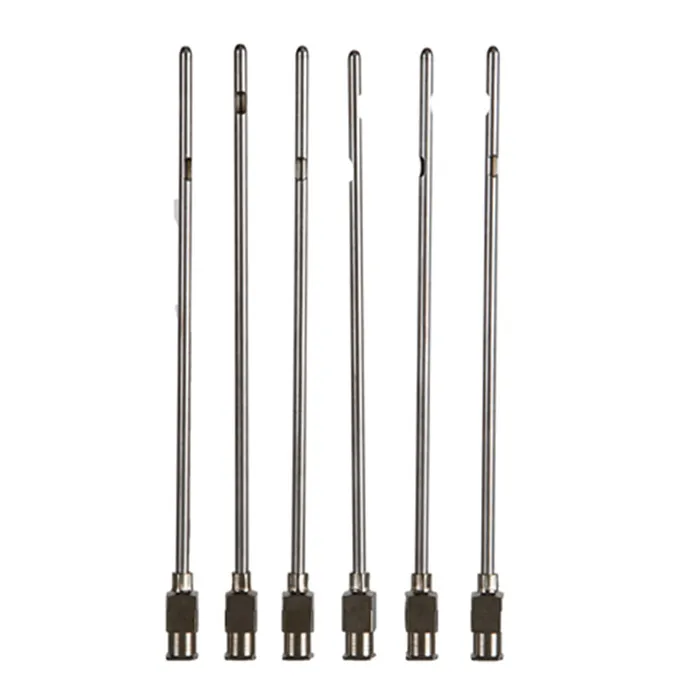 Luer lock teat cannula for cow