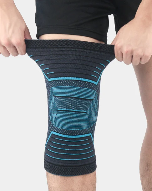 Factory New design Adjustable nylon Knitting knee brace sports bind knee sleeve knee support with Bandage