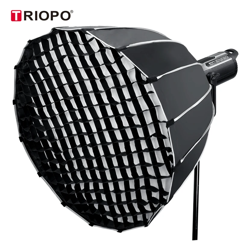 Studio Parabolic Deep Softbox Beauty Dish Softbox  with Grid