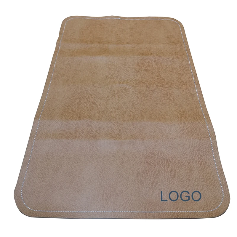 Folding Waterproof No Solvent Baby Care Coated Back Custom Travel Vegan Leather Infant Portable Baby Diaper Changing Mat Pad