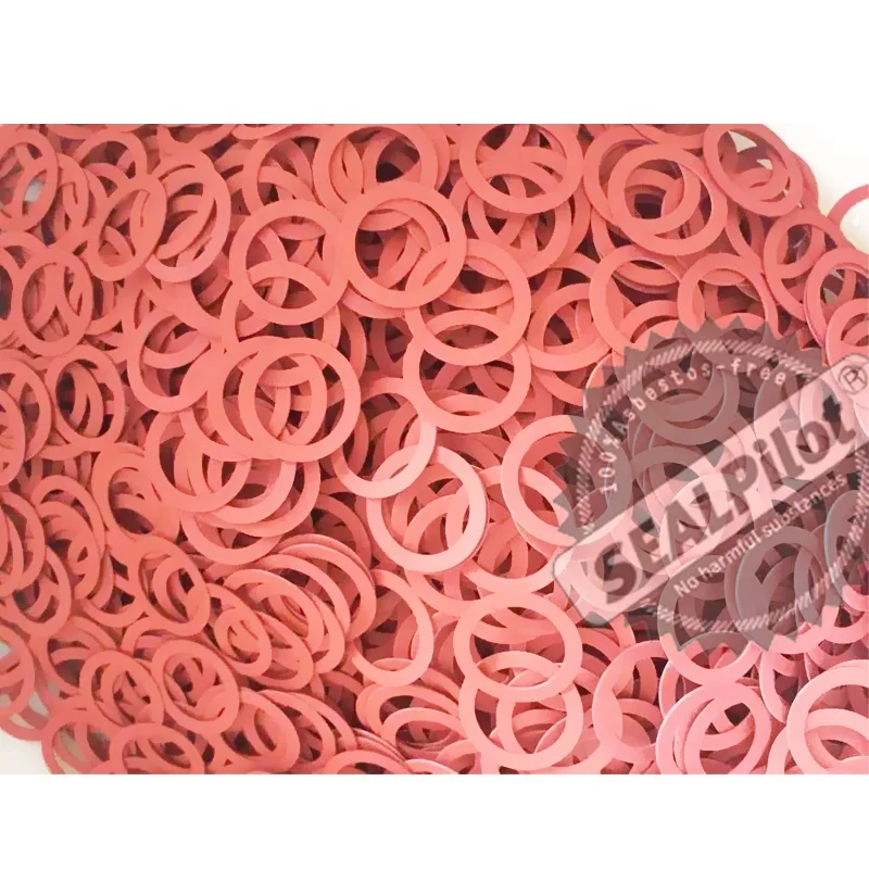SEALPilot high temperature resistant red fiber flat shim washer, available from stock,customizable