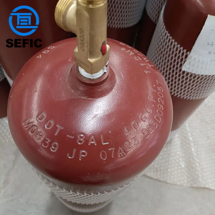 Factory Supply Acetylene Cylinder C2H2 Gas Bottle Industrial Welding Gas Tank