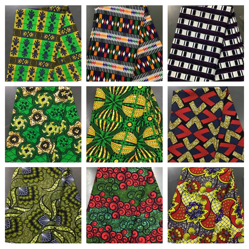 Holland real African textile wax print 100 cotton black and white fabrics for African Tanzania