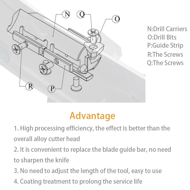 DeepTri-Drill Tungsten Steel Replaceable Internal Cooling Drill Bits For Gun Drilling Machine Less Than 1500mm