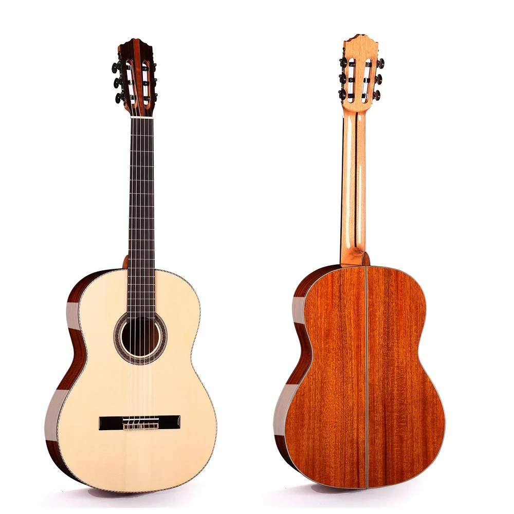 39' all Single wood solid Sitka spruce Mahogany back high gloss classical guitar wholesale