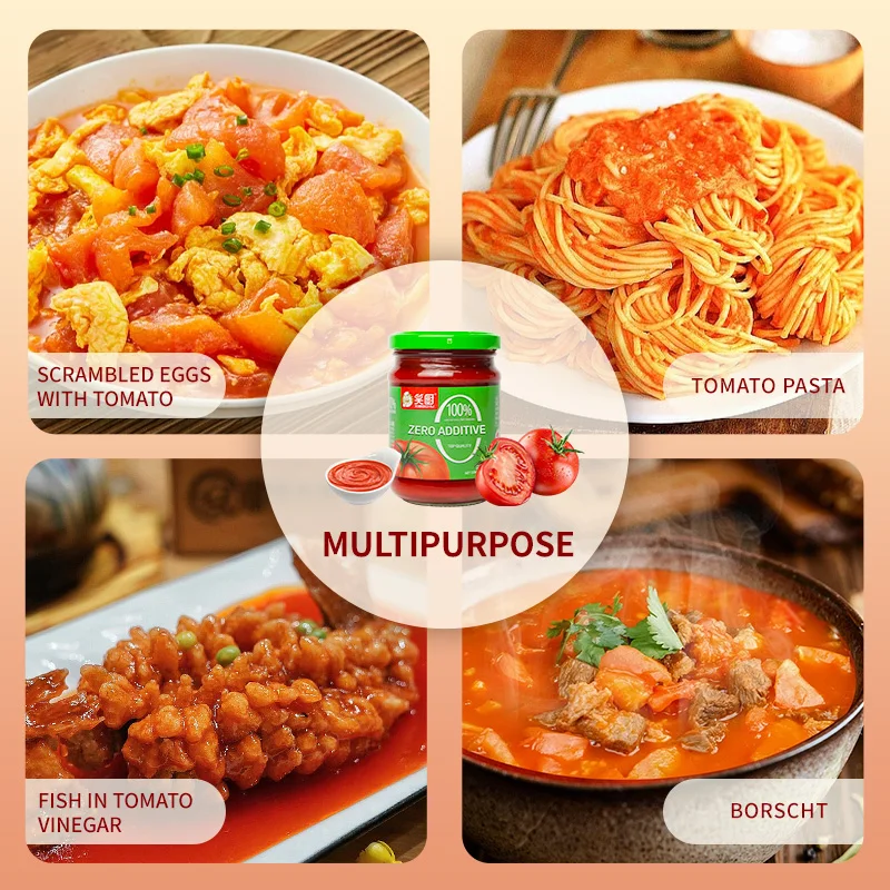 Manufacturer tomato Ketchup Organic Unsweetened Bottle Tomato sauce aseptic Ketchup
