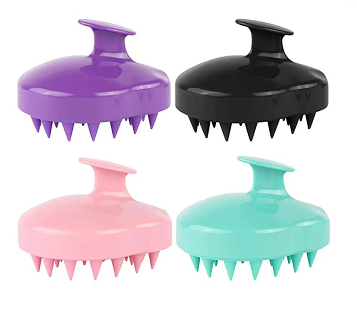 
Health Life Salon Massager Comb Hair Shampoo Brush Massage Scalp Brush, Silicone Scalp Head Massage Brush 