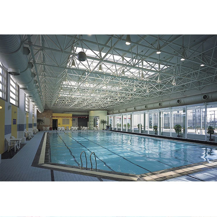 SAFS High-Quality Waterproof and Weather-Resistant Steel Structure Swimming Pool Roof | Custom Design Available