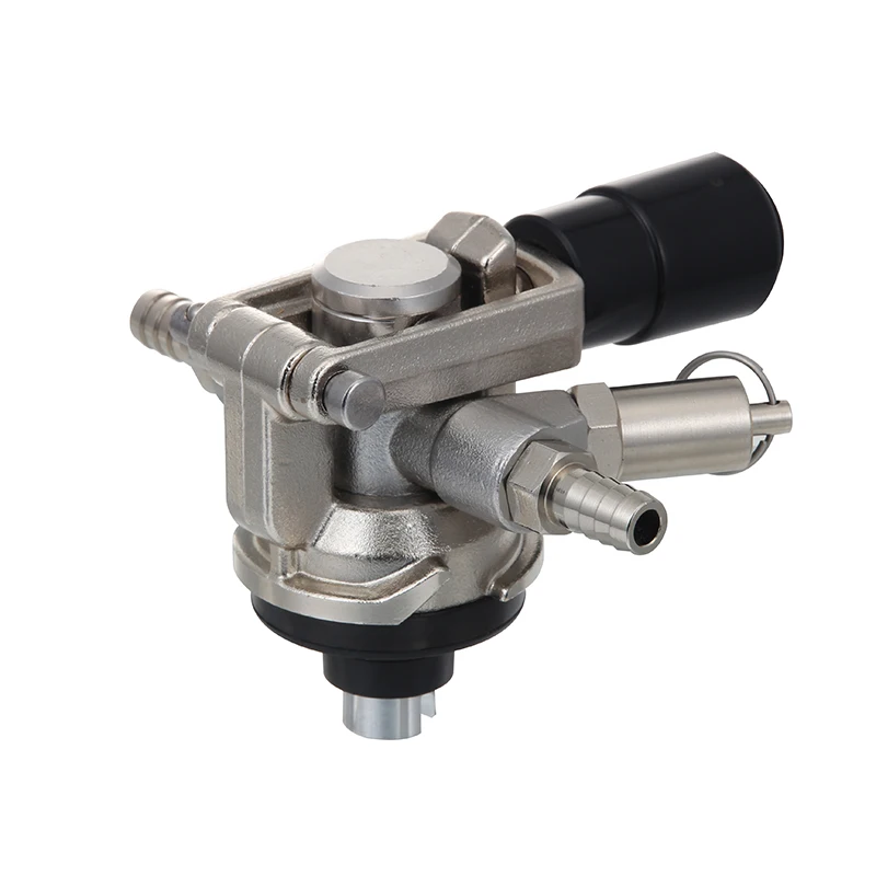 S Type Low Profile Keg Coupler Draft Beer Dispenser  For Home Brew Connectors Coupler Head With Pressure Relief Valve