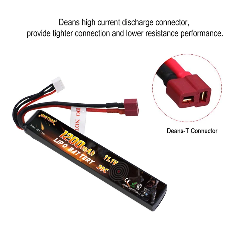 11 1 В 1200 мАч 3S 20C Lipo аккумулятор с разъемом Deans-T для модели RC мини-страйкбол водяной пистолет пневматический электрические игрушки детали