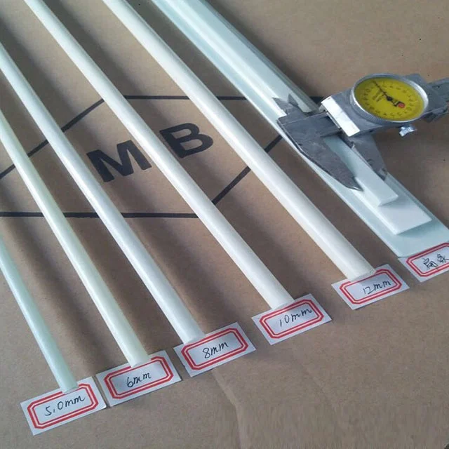 Анти-ржавчина Recyclable гибкие 7mm Твердые стержни стеклоткани для столба забора