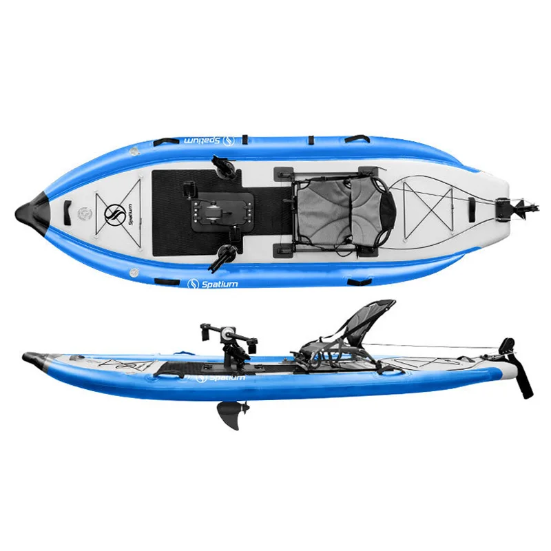 Spatium High Quality Plastic Pedal Kayak Inflatable Pedal Kayak Fishing Single Seat Canoe/kayak