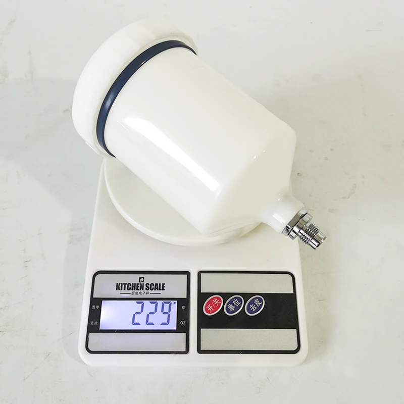 For ANEST IWATA Sprayer Cup Connector Jet Paint Sprayer 600Ml white Plastic Hvlp Paint Cup Pot Accessories
