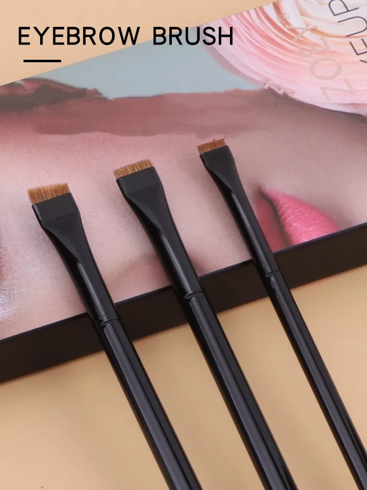 Singles eye makeup brushes blade  eyebrow flat eyeliner brush kolinsky hair eye makeup brush