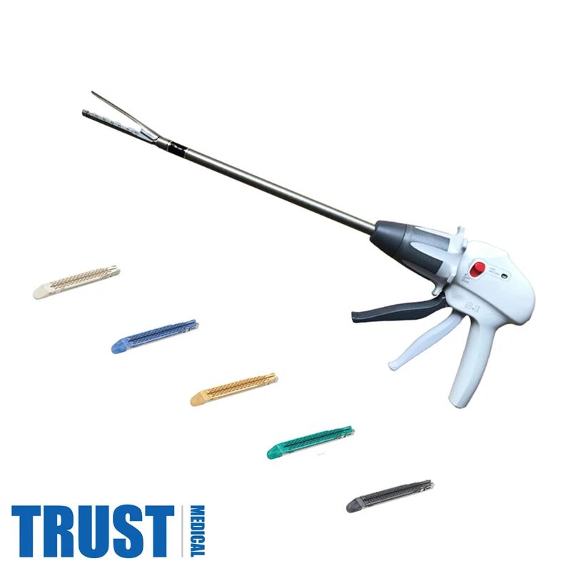 Эндоскопический линейный резак, степлер с нагрузочными картриджами