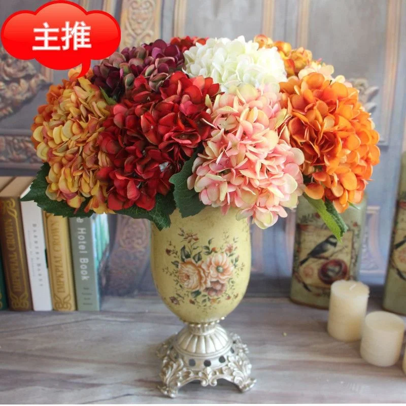  LF276 factory sale Cheap price Wholesale Artificial Silk Plastic Flower mini Hydrangea