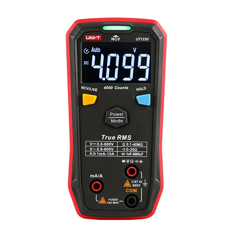 UNI-T UT123D Digital Smart Multimeter True RMS EBTN Display DC AC Voltage Current Tester Capacitance Meter