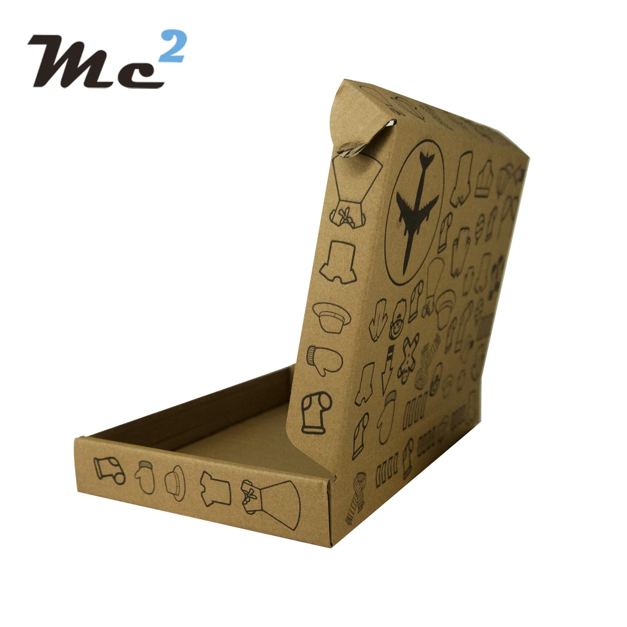 Достаточно прочные упаковочные коробки для одежды, Подарочная коробка из крафт-бумаги с крышкой, логотип на заказ
