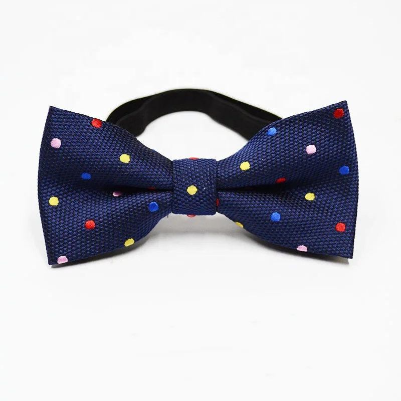 Fashion cheap 37 kids styles bow tie jacquard boys bowtie black child polyester red kids school bow ties