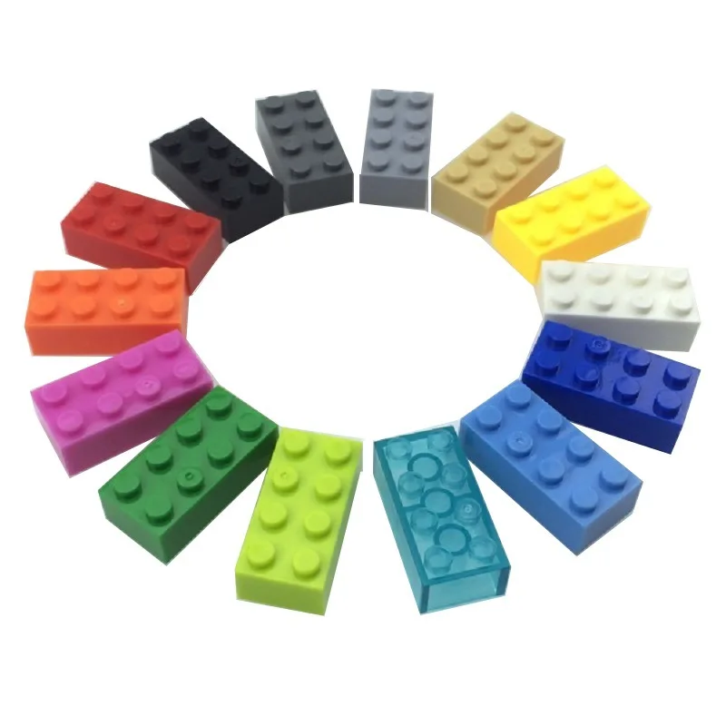 40Pcs/Set 2x4 Colorful DIY Building Blocks Bricks Accessories