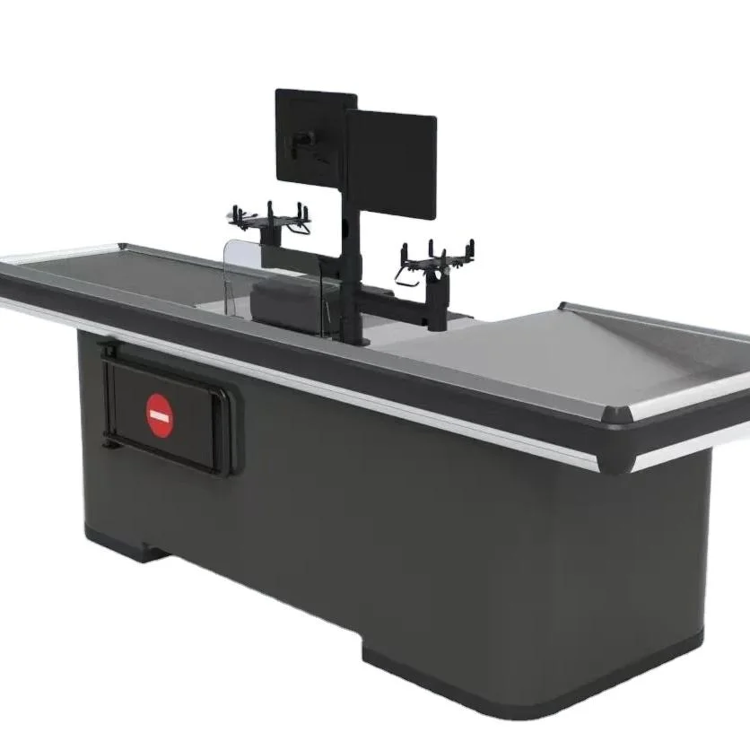 Распродажа кассовые стойки из нержавеющей стали для супермаркетов и розничных магазинов кассовый стол с каменным дизайном