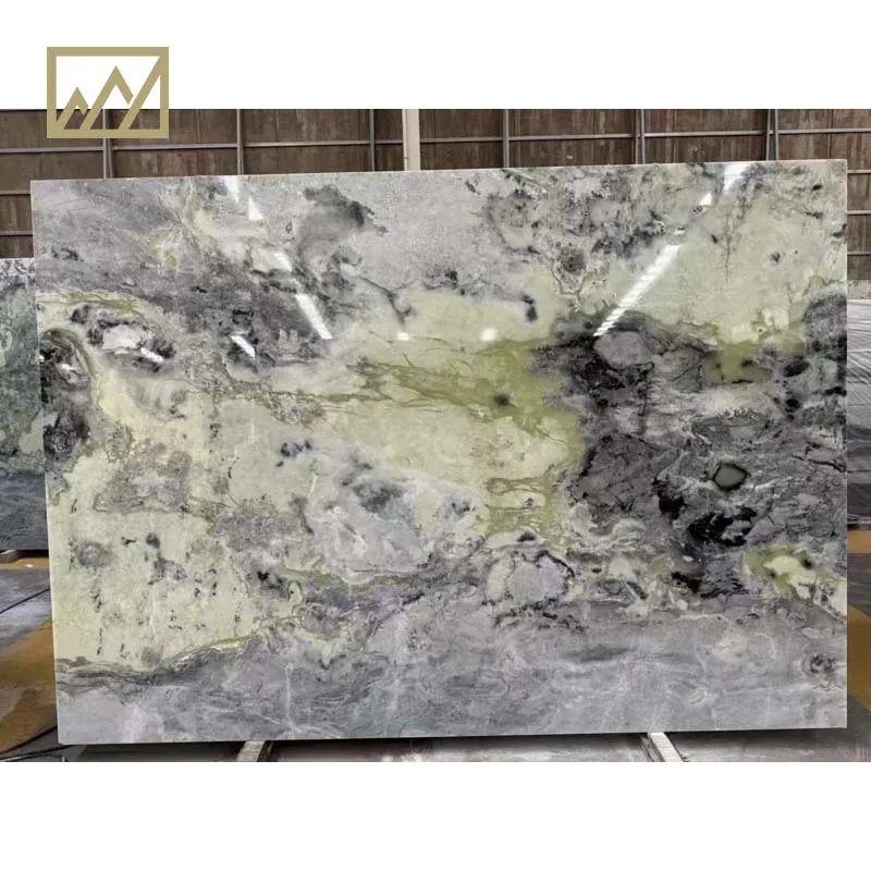 Cetina green marble slab and block can be Translucent Azure Jade Marble construction materials use for wall and floor