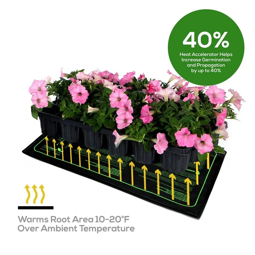 2022 Seedlings Heat Mat 10 x 20.75 Inch IP67 Waterproof Warm Hydroponic Heating Pad for Speeding up Germination