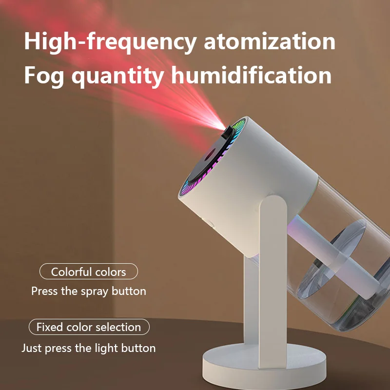 Hot Selling Ultrasonic Cool Mist Mini Shaking Head 7 colors Projection Starry Sky Lamp Humidifier For Home Bedroom Car