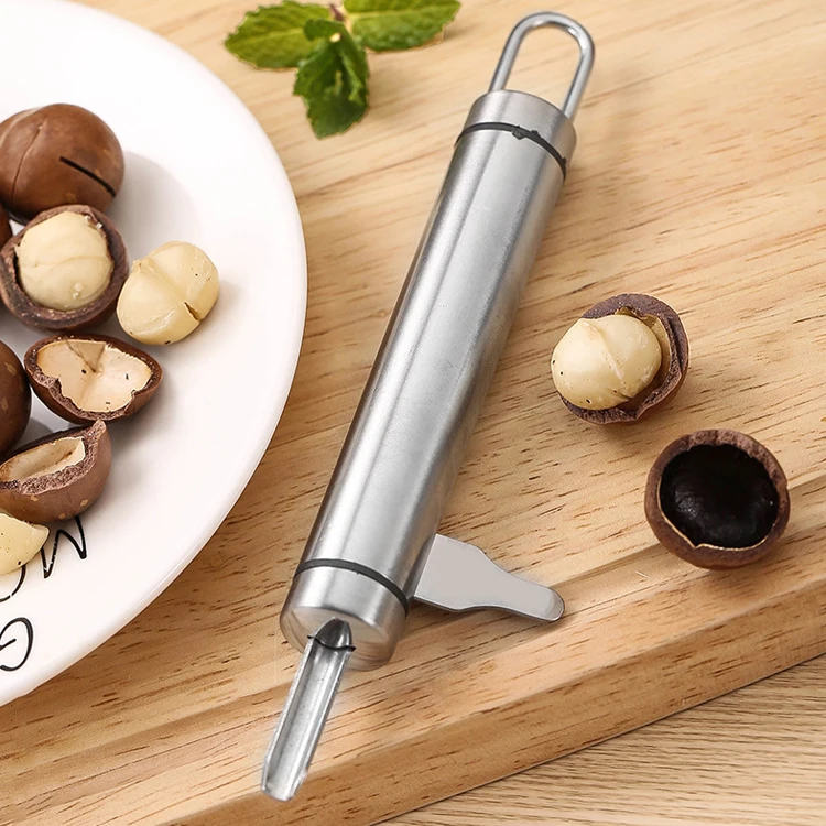 Kitchen accessories nut cracker nutcracker sheller opener stainless steel pine nut opener