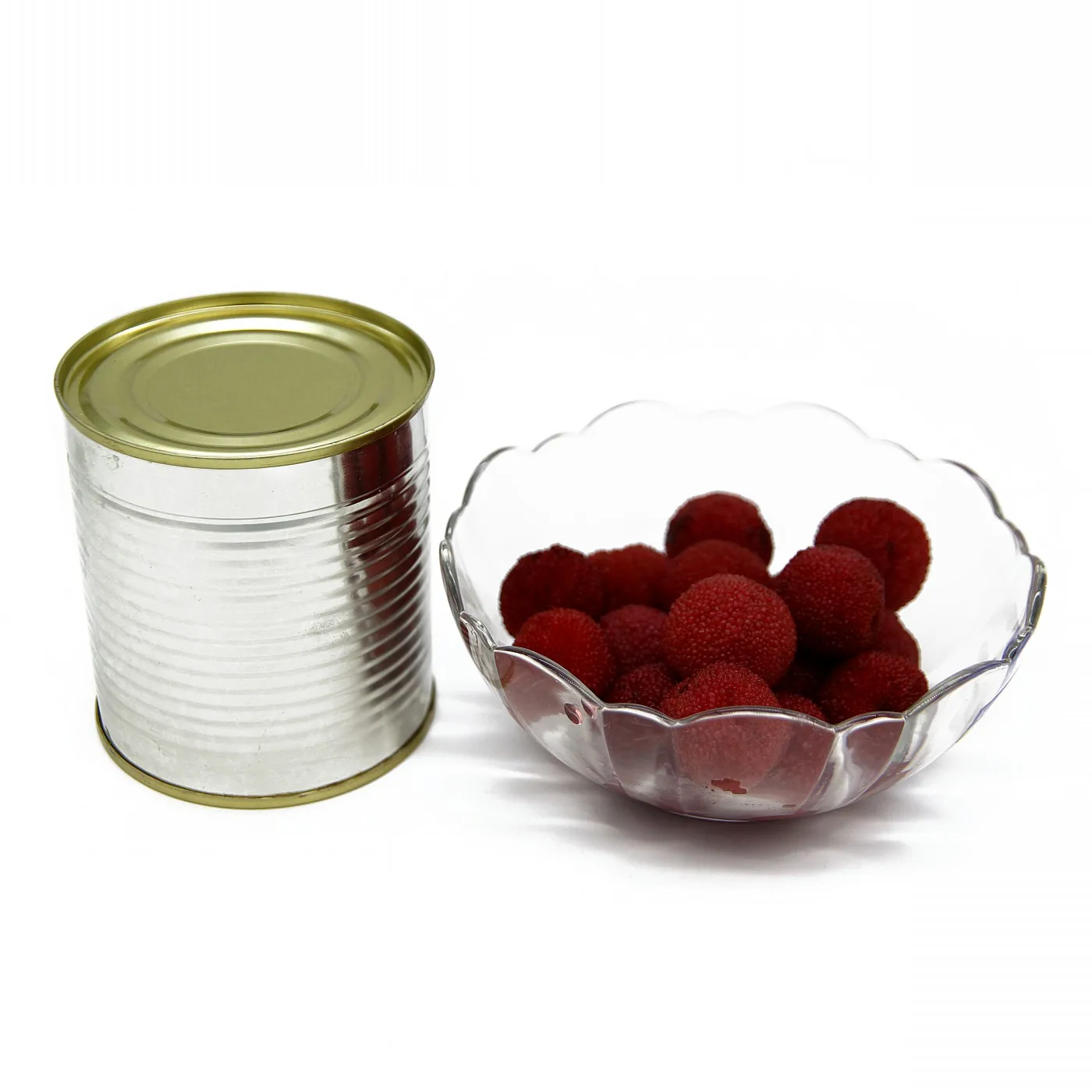 canned waxberry whole fruit syrup pulp