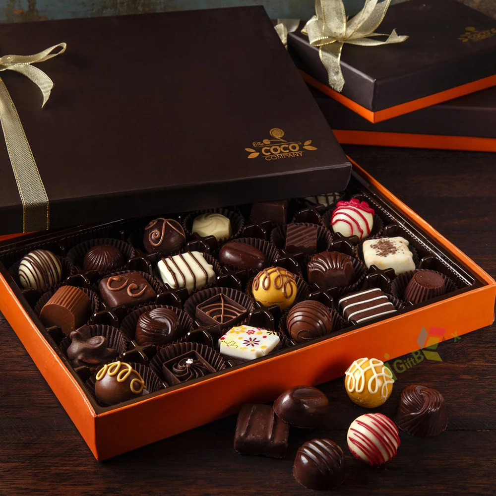 Custom Low Cost Empty Fancy Chocolate Boxes Weeding Candy Food Gift Packaging Box With Tray