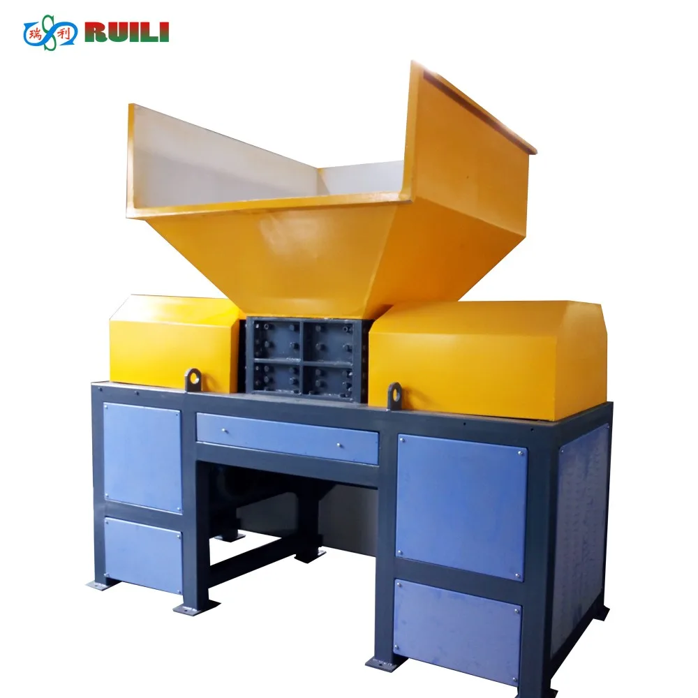 Factory special plastic shredder grinding machine crusher industrial waste scrap metal twin shaft fit for CE ISO certificate