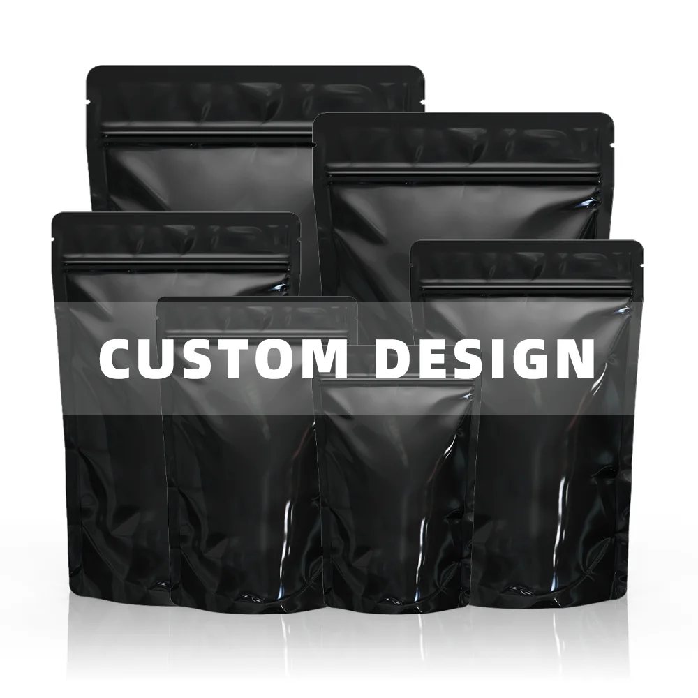 Custom Printed Child Proof Zipper 8Th Cali Pack Stand Up Pouch 3.5 Mylar Bag For Gummies