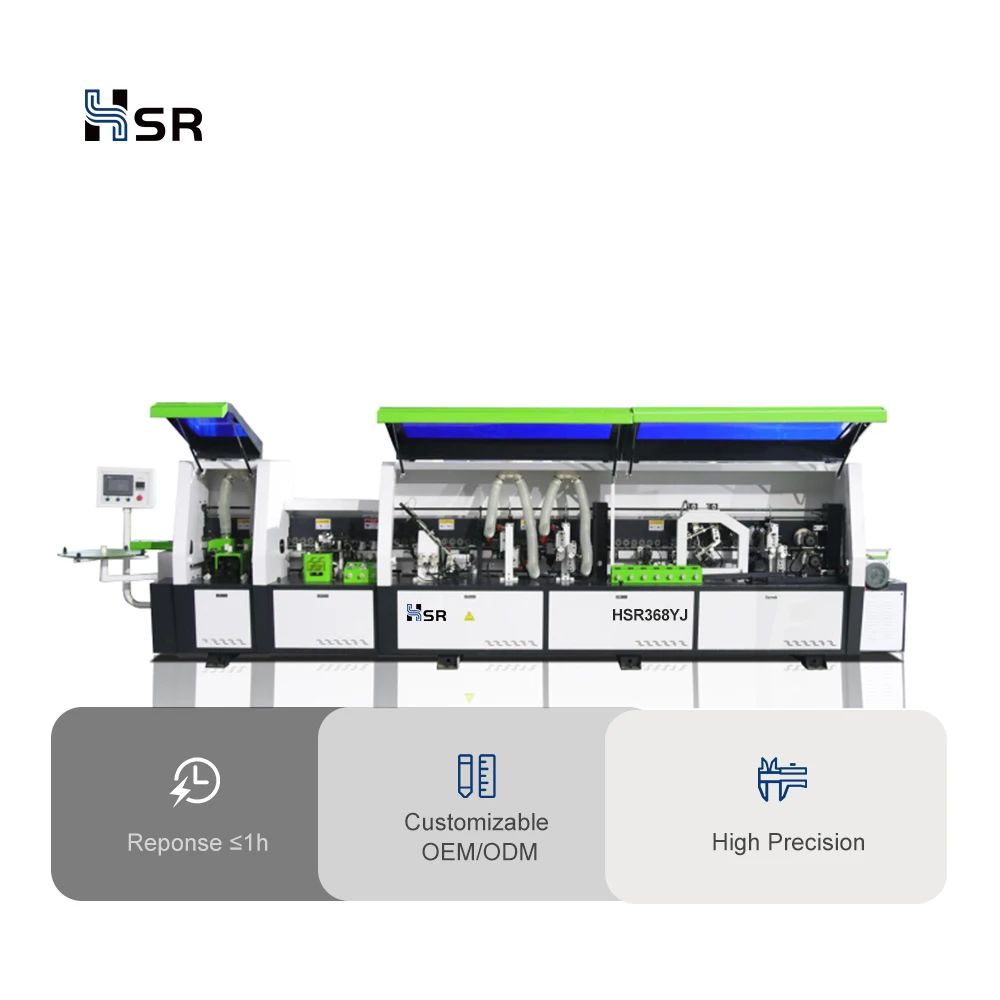 HSR Edge Banding Machine Woodworking Bander Edgebander With Fully Full Automatic Auto High Speed Band Edging Plastic PVC Tape