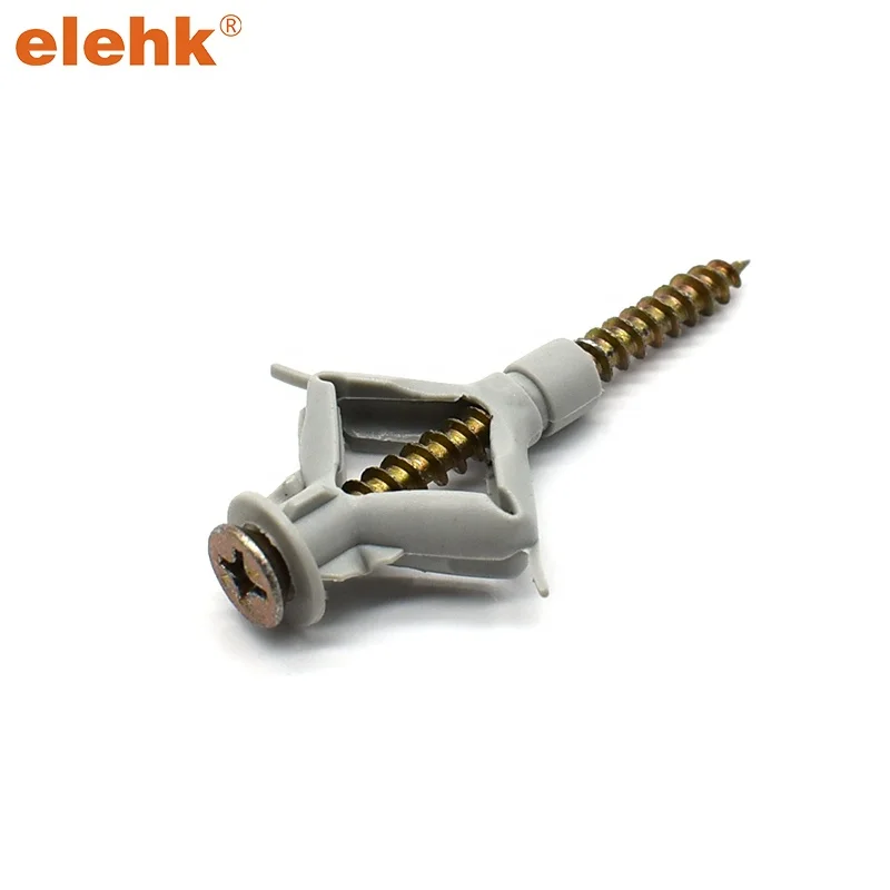 Elehk расширительный пластиковый настенный анкер 8x50 серый нейлоновый