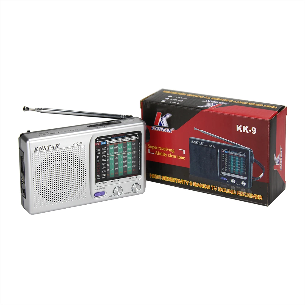 Knstar KK-9 FM AM SW мини портативные радио многополосные короткие волны радио