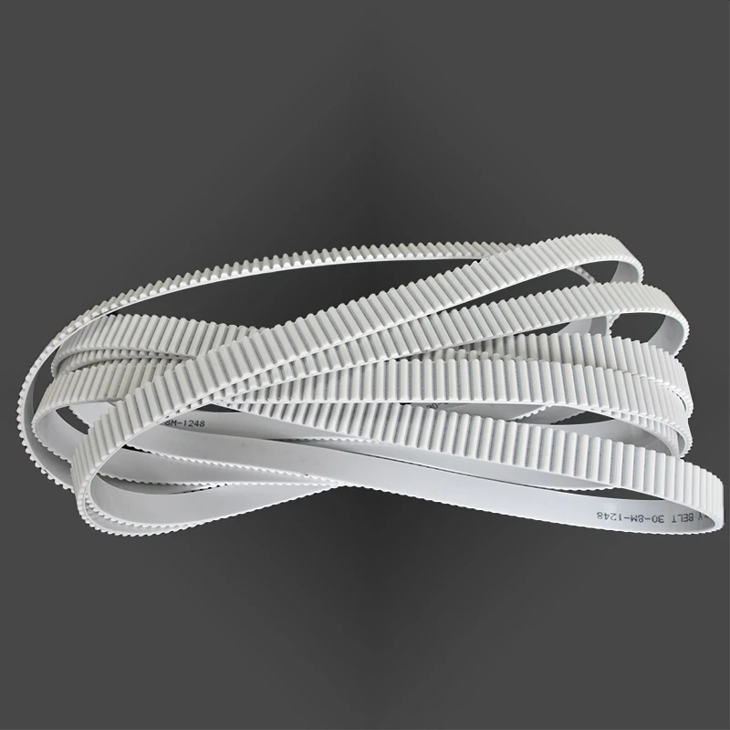 High quality 8M white PU timing belt industry engine timing belts