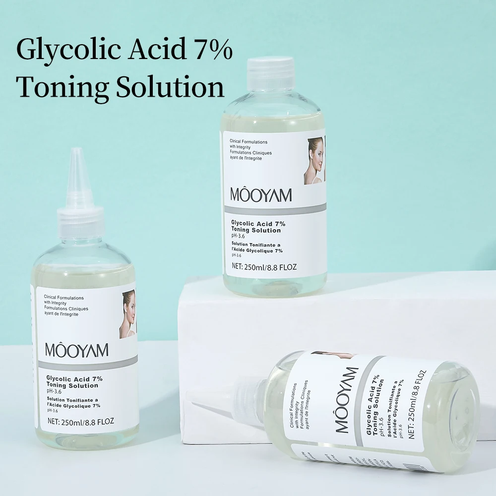 Hot Sale Private Label Customized OEM LOGO Glycolic Acid 7% Toning Solution Oil Control Serum Skin Care Face Serum