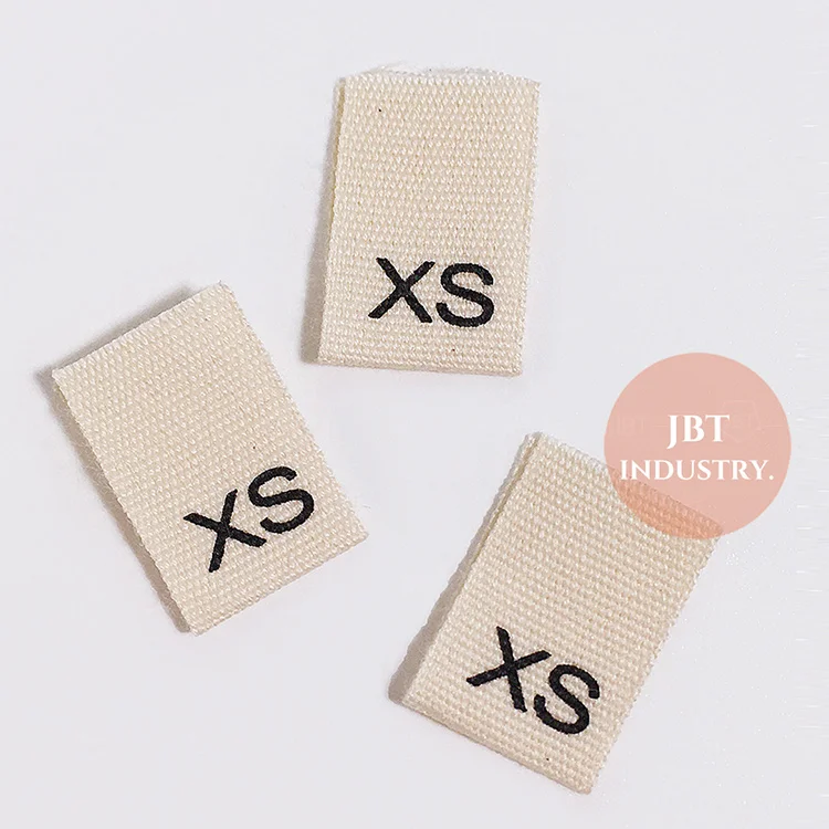 Custom Clothing Garment Bra Using Center Folded Soft Cotton Fabric Printed Size Hem Tag Labels