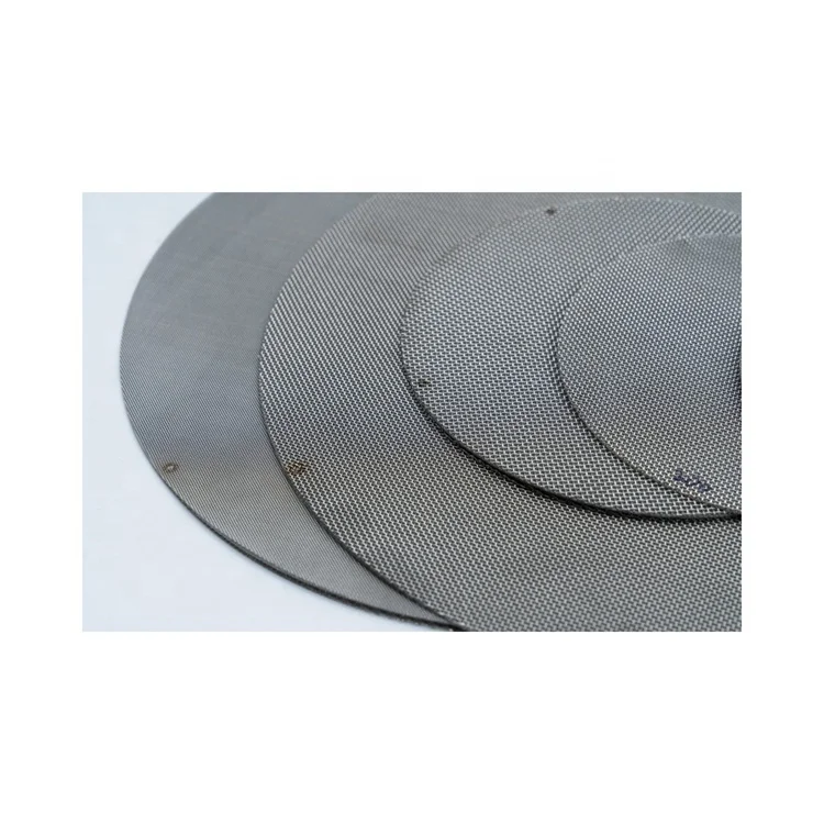 304 Stainless Steel Wire Mesh Cut Circles Round Screen Filter Disc