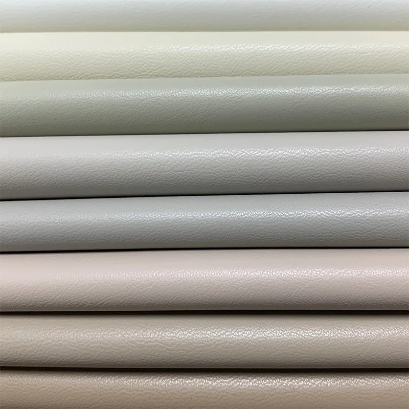 Eco Plain fabric solvent free silicone stain resistance PU faux leather for sofa chair furniture upholstery Baby mat