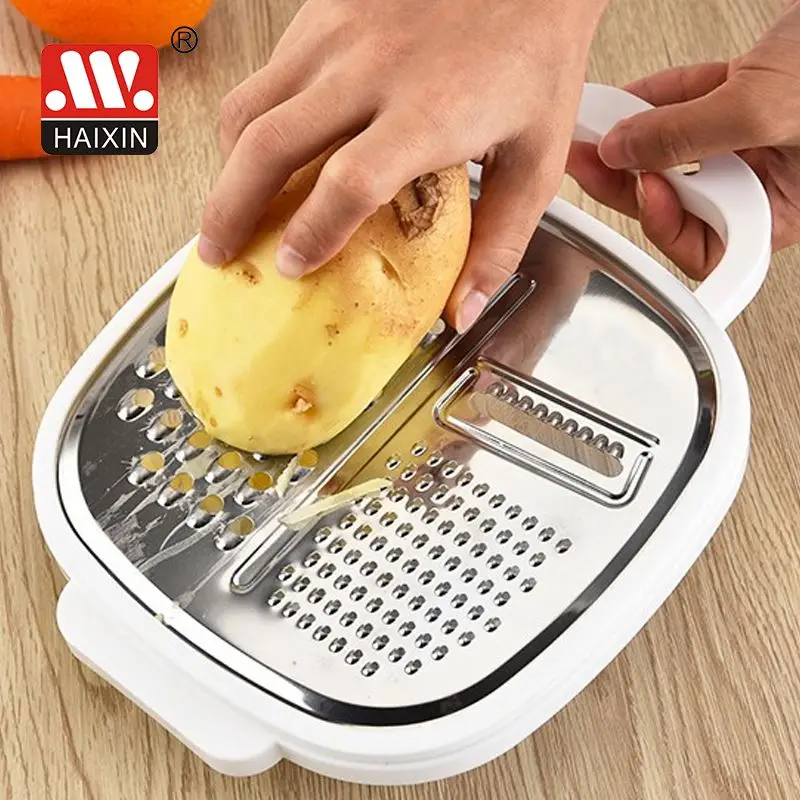Cheap smart kitchen tools multi function 2 in 1 kitchen grater with container and lid