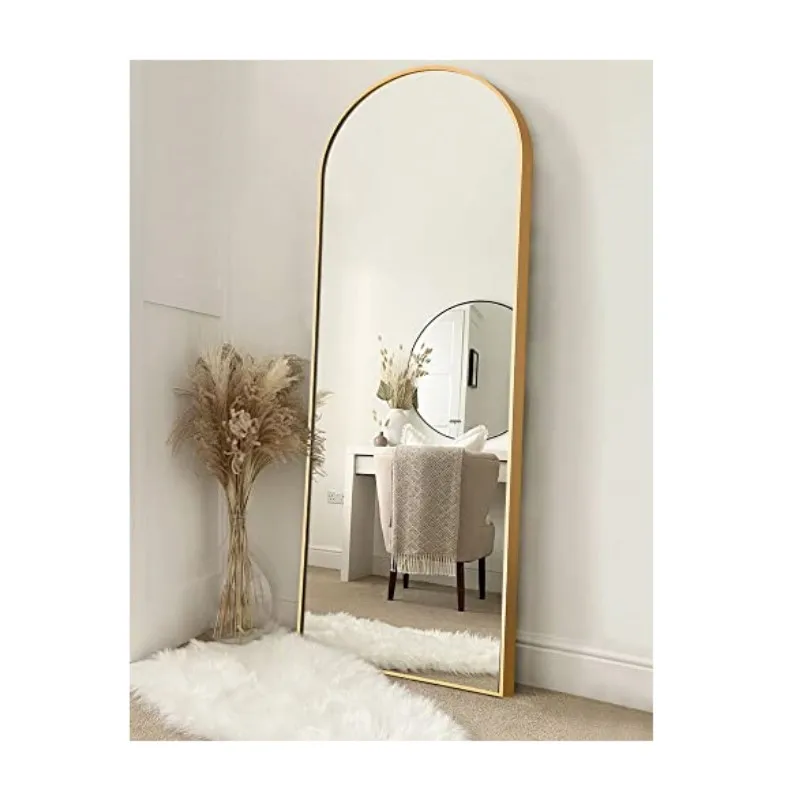 Modern High quality nordic floor mirror Arch home decor modern Wall Full Length Floor Decorative Mirror