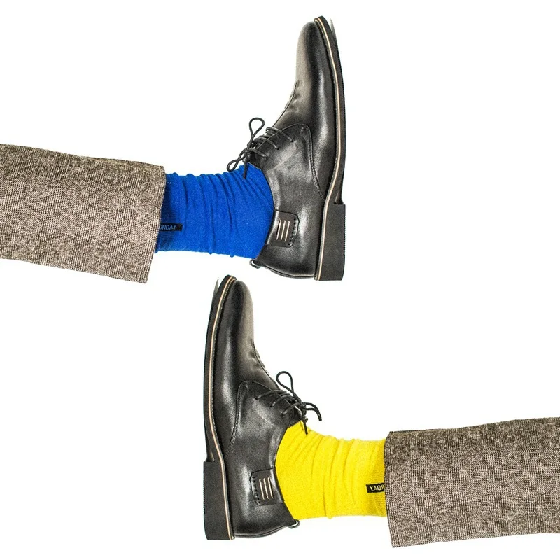 2024 Custom Design Cotton Socken Personalized Logo Embroidered Men Tube Fashion Sox Crew Dress Socks