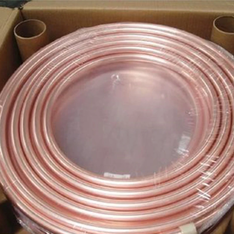 ASTM B280 Seamless Pure Copper Pipe Coil In Roll Brass Tube C12200/C11000  Copper Coils Copper Pipe