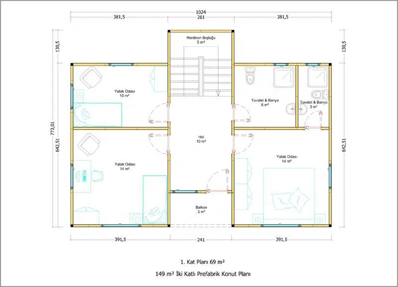 Филиппинское здание, легкая стальная конструкция, вилла с двумя рассказами