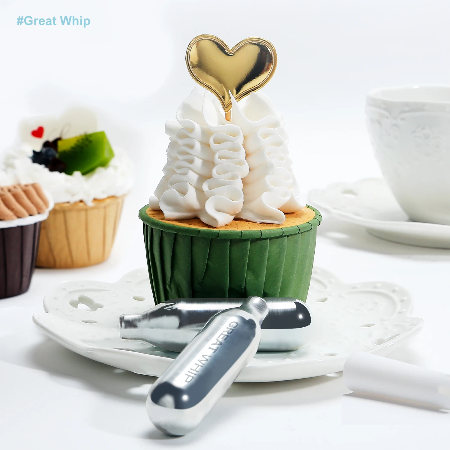 24 Pcs/Pack Greatwhip 8G Cream Charger Cracker 8G Cartridge Prices Whipped Cream Charger